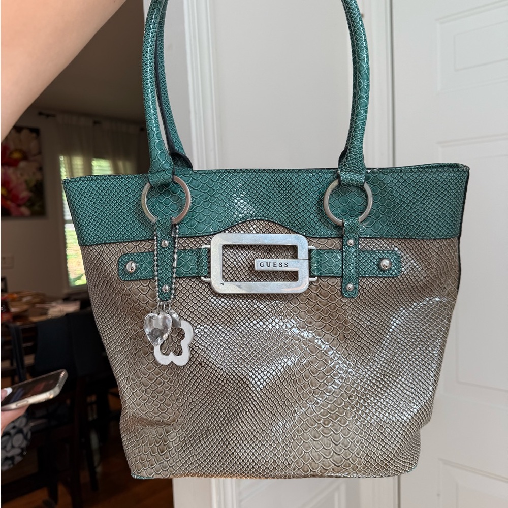 Guess snakeskin shoulder bag